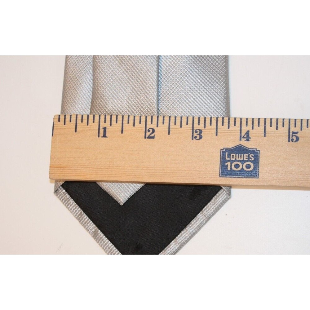 Geoffrey Beene Neck Tie Silver Gray - Picture 8 of 8